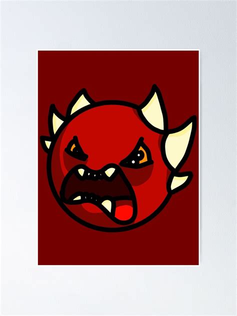 "Geometry Dash Extreme Demon" Poster for Sale by nuclearpowerArt ...