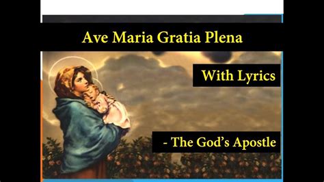 Ave Maria Gratia Plena - Hymn With Lyrics - YouTube