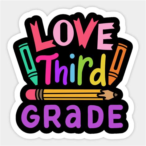 3rd Grade Teacher Student - 3rd Grade - Sticker | TeePublic