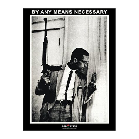 Items similar to Malcolm X "By Any Means Necessary" Gun Poster on Etsy