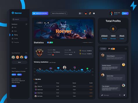 Gaming Dashboard ui by MD Jehad UI UX on Dribbble