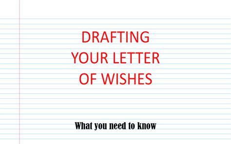 Letter Of Wishes - Neath Raisbeck Golding Law