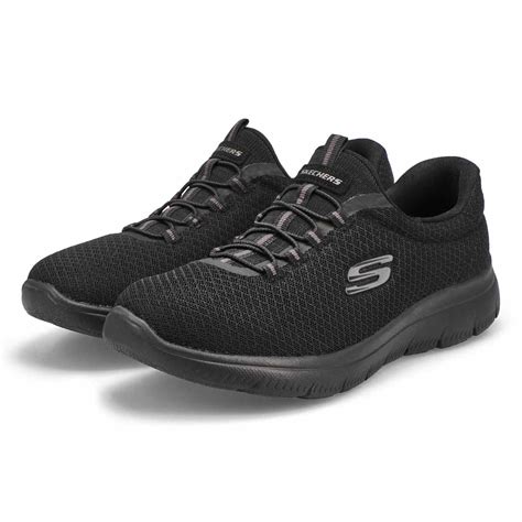 Skechers Women's Summits Sneaker - Black | SoftMoc.com