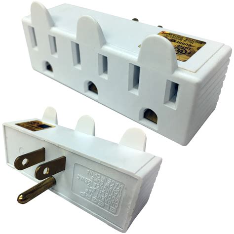 Multi-Outlet Wall Adapter Power Taps | 3 & 6 Outlets | Polarized | Grounded