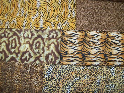 Animal print remnant fabric 33 inches Animal skin print