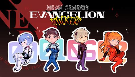 Neon Genesis Evangelion Stickers on Storenvy