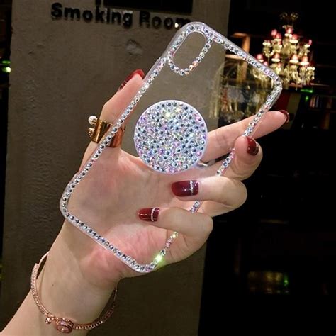 Rhinestone phone case & pop socket in 2020 | Popsockets, Phone cases, Phone