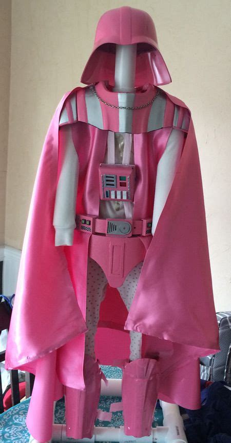 Custom made Pink Darth Vader armor for my 4yr old daughter's Halloween ...