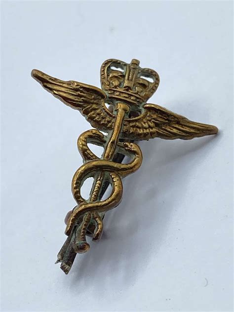 Royal Air Force RAF Medical Services Corps Officers Collar Badge