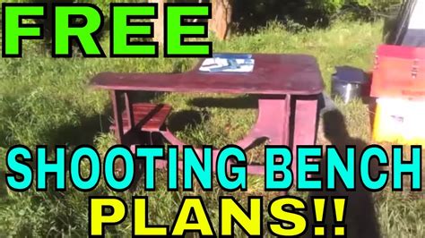 Free Plans To Build Your Own DIY Portable Shooting Bench! - YouTube