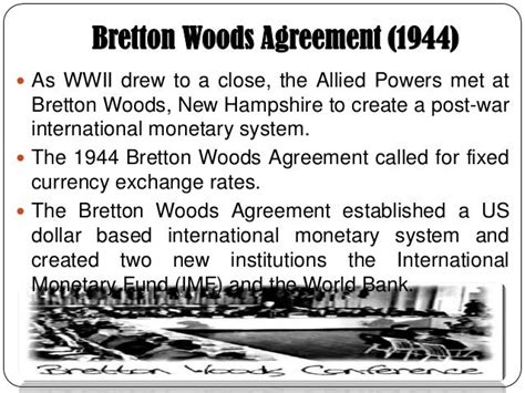 History of international financial markets