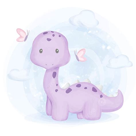 Baby Dinosaur Vector Hd Images, Cute Baby Dinosaur And, Dino Clipart, Adorable, Animal PNG Image ...