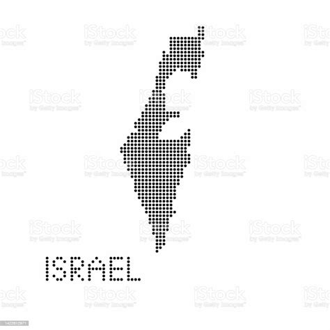 Vetores de Esboço Do Mapa De Israel Com Textura Grunge No Estilo Ponto e mais imagens de ...