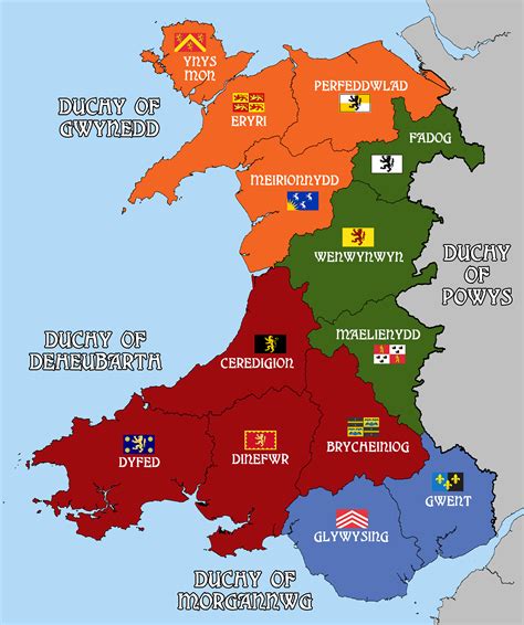 Kingdoms of Wales | Map of britain, Wales map, Geography map