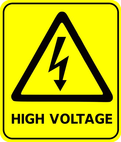 safety sign high voltage