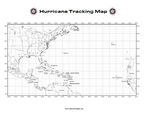 Hurricane Tracking Map – Free Printable