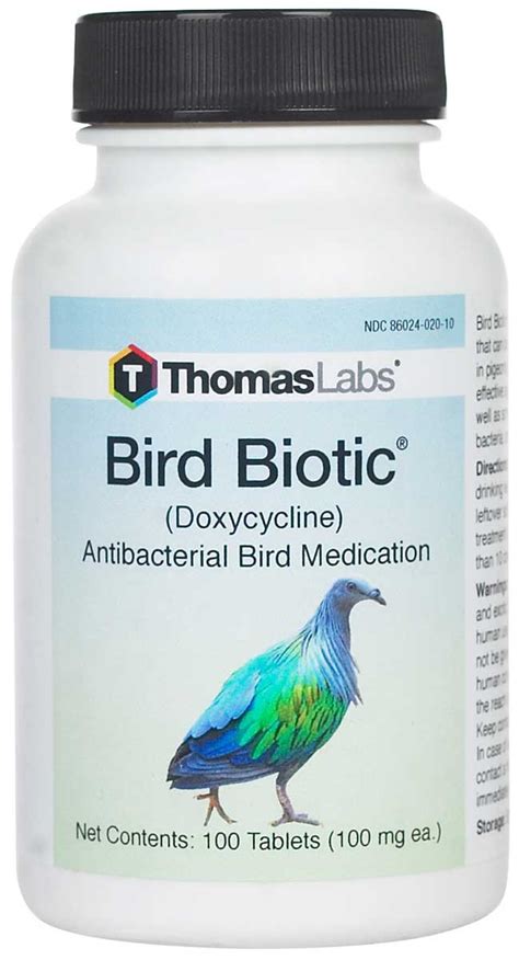 Bird Biotic Antibacterial Bird Medication 100 mg/100 ct - Item # 18631