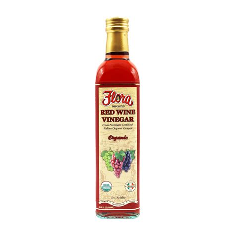 Organic Red Wine Vinegar (16.9oz) - Flora Fine Foods