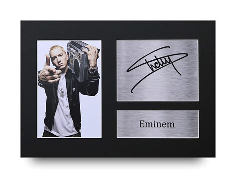 Eminem Signed A4 Framed Printed Autograph Picture Music Rap Print Gift | eBay