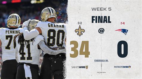 NFL Week 5 final scores from Sunday’s games