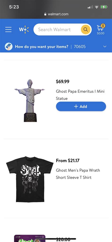 TIL you can order Ghost merch from Walmart. 🤣 : r/GhostBand