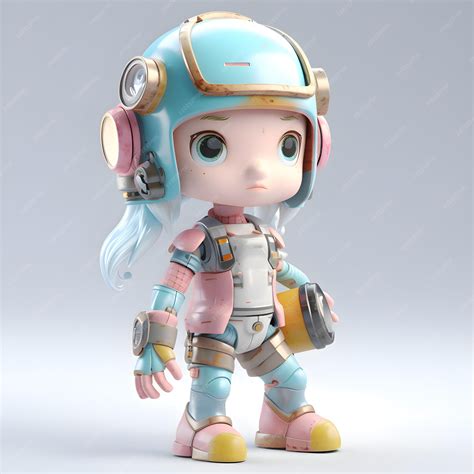 Premium AI Image | 3D Render of a Cute Cartoon Robot 3D Illustration