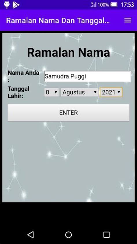 Ramalan Nama Dan Tanggal Lahir for Android - Download