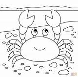 Cute Crab Coloring Page  Free Printable Coloring Pages sketch template