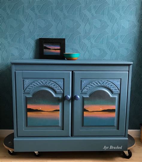 Painted Sideboard | Painted sideboard, Paint sunset, Small sideboard