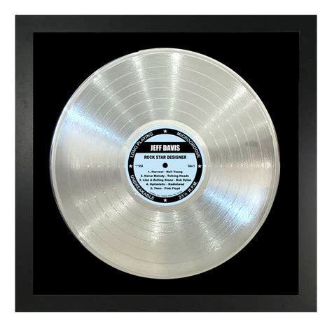 Personalized Authentic Framed Platinum Vinyl Record – Vinylux