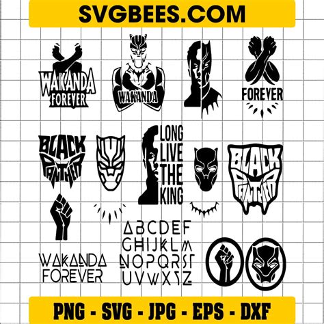 Marvel black panther SVG, Mockup and PNG - SVGbees