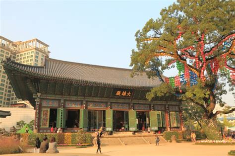 Jogyesa Temple in Seoul, Korea Editorial Stock Photo - Image of korea ...