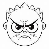 Angry Head Coloring Page Free Outline Sketch Drawing Vector Wing  sketch template