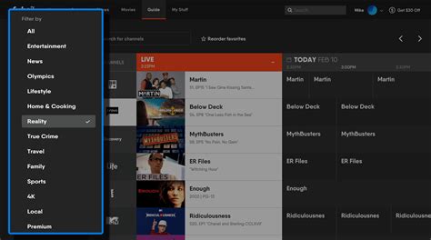 Can I filter my guide to only see certain channels? – Help Center