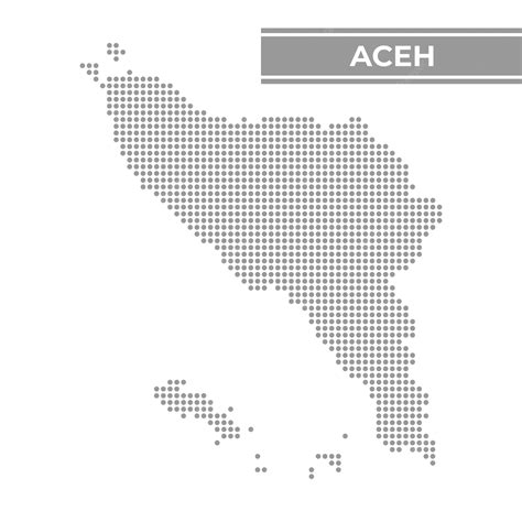 Premium Vector | Dotted map of Aceh is a province of Indonesia