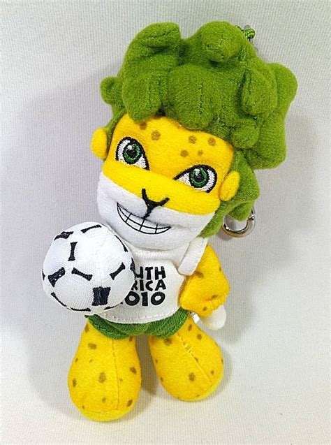 ZAKUMI 2010 Soccer World Cup 5" Plush Mascot Figure KEYCHAIN Official FIFA Item | eBay