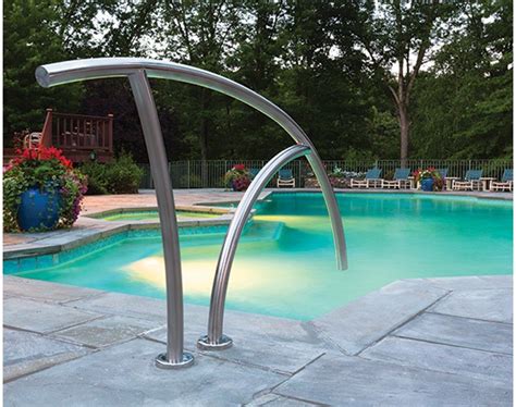 Artisan Hand Rail on pool | Pool rails, Luxury swimming pools, Pool steps