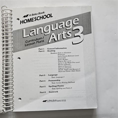 Abeka Homeschool Language Arts 3 Curriculum/Lesson Plans 3rd Grade ...