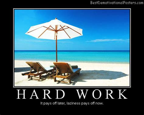 Hard Work - Motivational Poster