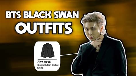 BTS - BLACK SWAN OUTFITS - YouTube