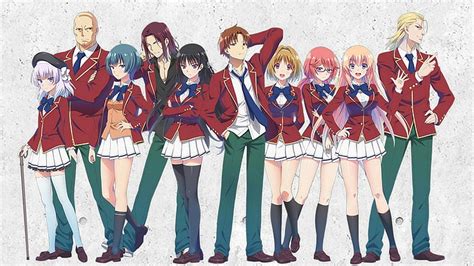 HD wallpaper: anime, classroom of the elite, group of people, full length | Wallpaper Flare