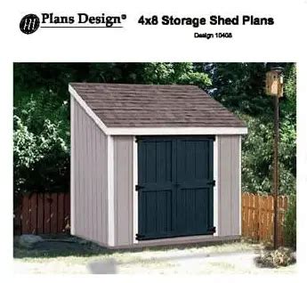 4x8 Lean To Shed Plans Free | Materials List | DIY