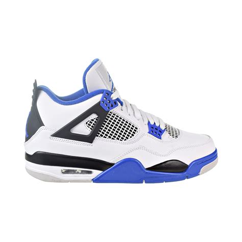 Air Jordan 4 Retro "Motorsport" Men's Shoes White/Game Royal/Black 308497-117 | eBay