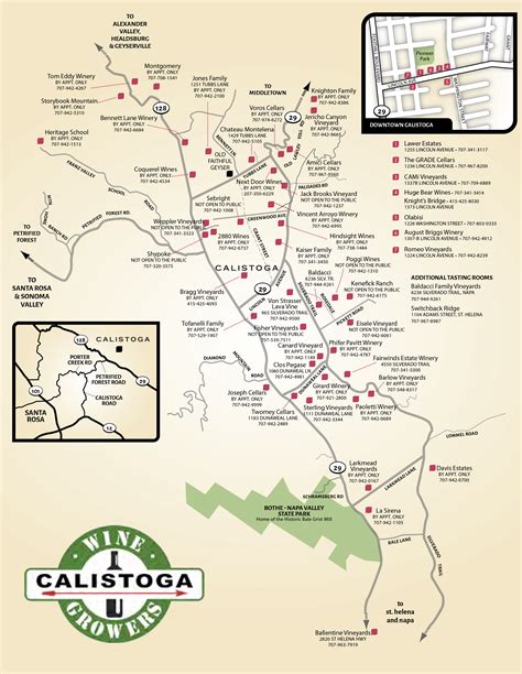 Map - Calistoga Wine Growers Association