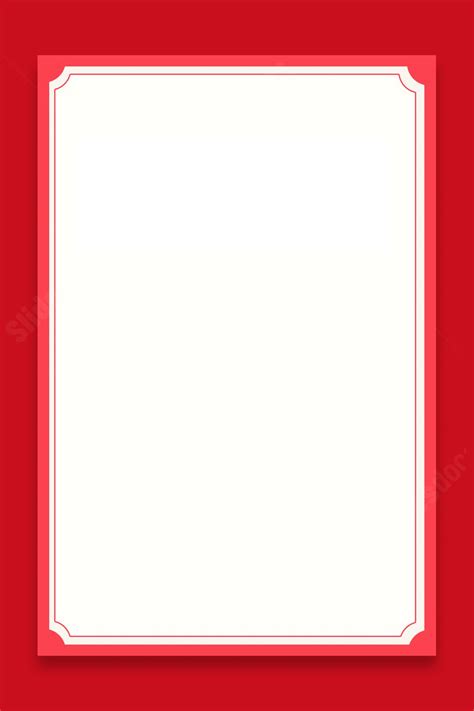 A Simple And Festive Ambiance In Red Page Border Background Word ...