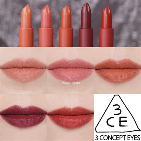 언니들 방가워요 ^^ 이쁘다♡ on Twitter | Lipstick swatches, 3ce lipstick, Korean lipstick