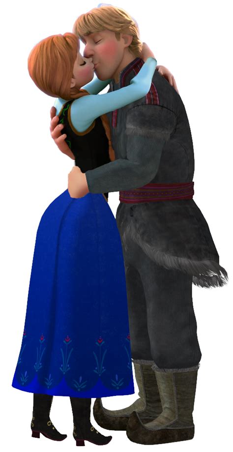 Anna and Kristoff Kiss Full Render by Jannodisney on DeviantArt