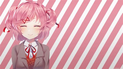 Fondos de pantalla : Anime, Chicas anime, picture in picture, Doki Doki Literature Club, Natsuki ...