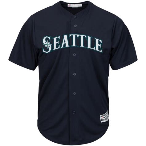 Youth Seattle Mariners Majestic Navy Alternate Cool Base Jersey