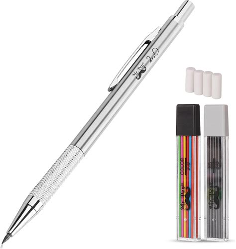 Amazon.com : Mr. Pen- Mechanical Pencil, Metal, 2mm for Drafting ...